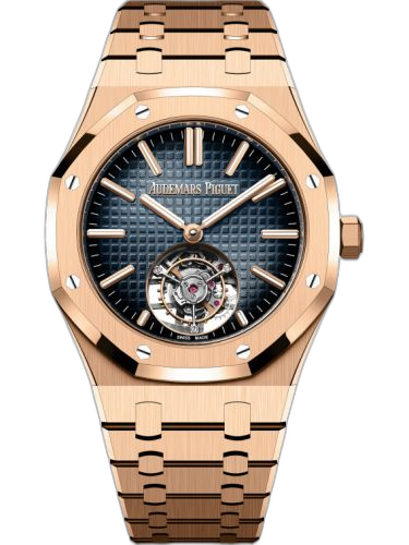 [26730OR.OO.1320OR.02] Royal Oak Self-Winding Flying Tourbillon Pink Gold / Blue
