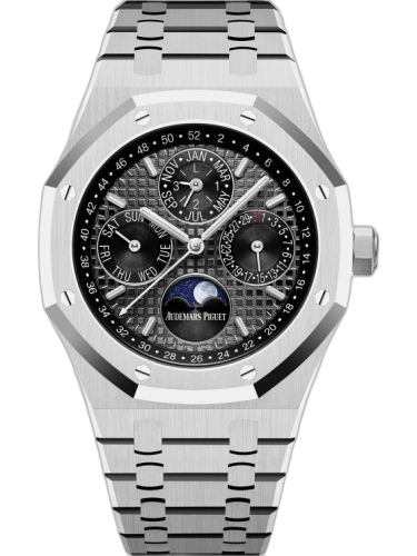 [26607BC.OO.1220BC.02] Royal Oak Perpetual Calendar 41 White Gold / Black