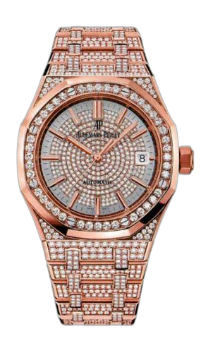 [15452OR.ZZ.1258OR.01] Royal Oak 15452 Selfwinding Pink Gold / Diamond