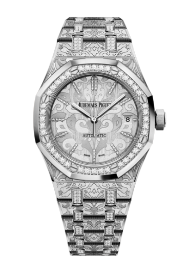[15456BC.ZG.1251BC.01] Royal Oak 15456 Selfwinding White Gold / Cashmere