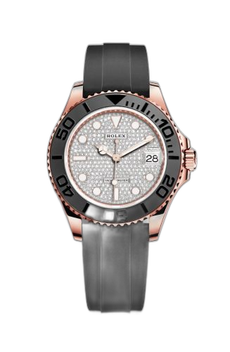 [268655-0010 (aka: M268655-0010)] Yacht-Master 37 Everose Cerachrom / Paved