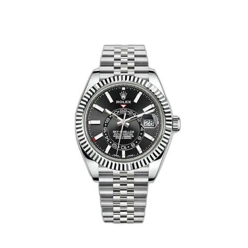 [326934-0006 (aka: M326934-0006)] Sky-Dweller Stainless Steel / White Gold / Black / Jubilee
