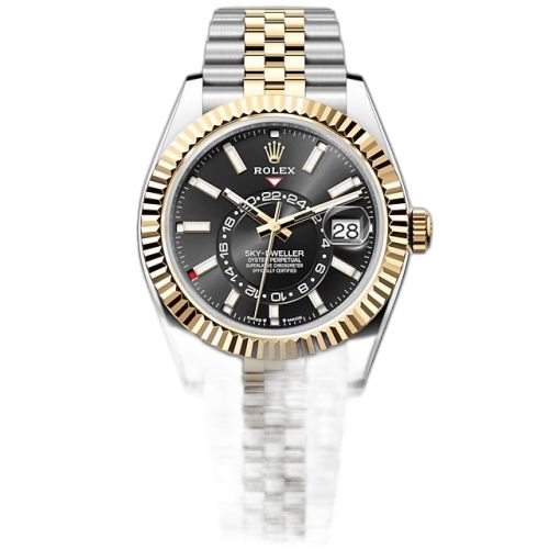 [336933-0004] Sky-Dweller Stainless Steel - Yellow Gold / Black / Jubilee