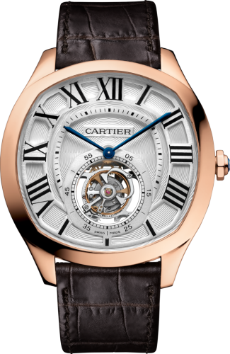 [W4100013] Drive de Cartier Flying Tourbillon Pink Gold / Silver