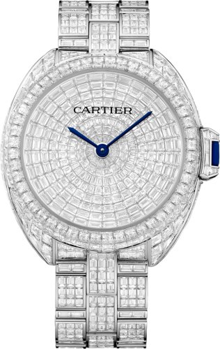 [HPI00937] Clé de Cartier 41 White Gold / Rivière