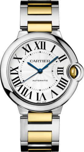 [W2BB0012] Ballon Blue de Cartier 36 Automatic Stainless Steel / Yellow Gold / Silver / Bracelet
