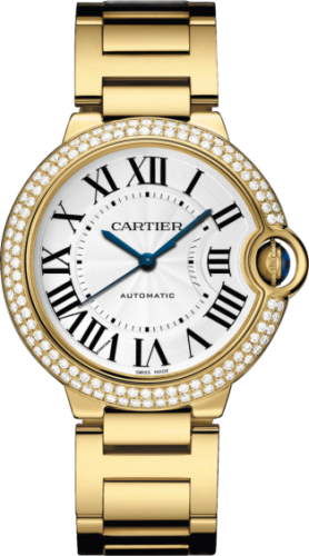 [WE9004Z3] Ballon Blue de Cartier 36 Automatic Yellow Gold / Diamonds / Bracelet