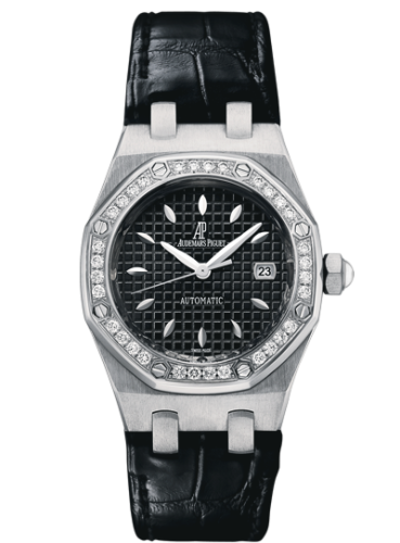 [77321ST.ZZ.D002CR.01] Royal Oak Selfwinding 77321 Stainless Steel / Diamond / Black / Alligator