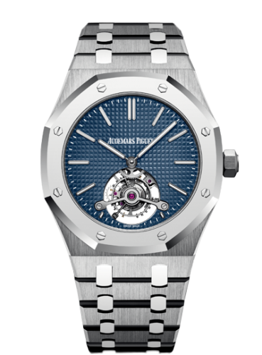 [26510IP.OO.1220IP.01] Royal Oak Ultra Thin Tourbillon Titanium / Platinum / Blue