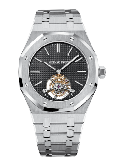 [26512ST.OO.1220ST.01] Royal Oak Ultra Thin Tourbillon Stainless Steel / Black