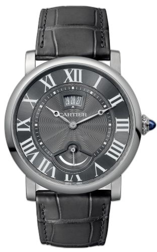 [W1556253] Rotonde de Cartier Calendar Aperture and Power Reserve White Gold / Grey