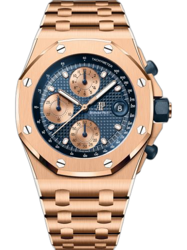[26238OR.OO.2000OR.01] Royal Oak Offshore Pink Gold / Blue / Bracelet