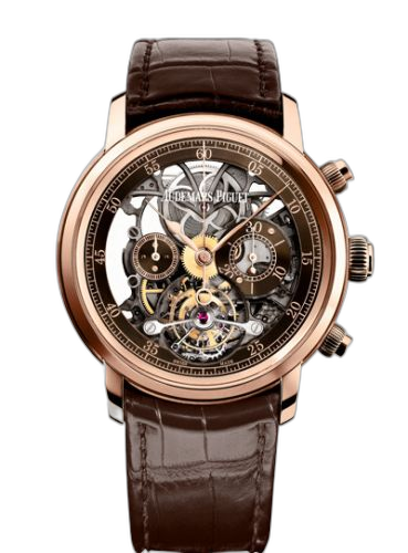 [26346OR.OO.D088CR.01] Jules Audemars 26346 Tourbillon Chronograph Openworked Pink Gold