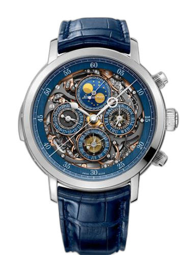[26554PT.OO.D028CR.01] Jules Audemars Grande Complication Openworked Platinum / Blue