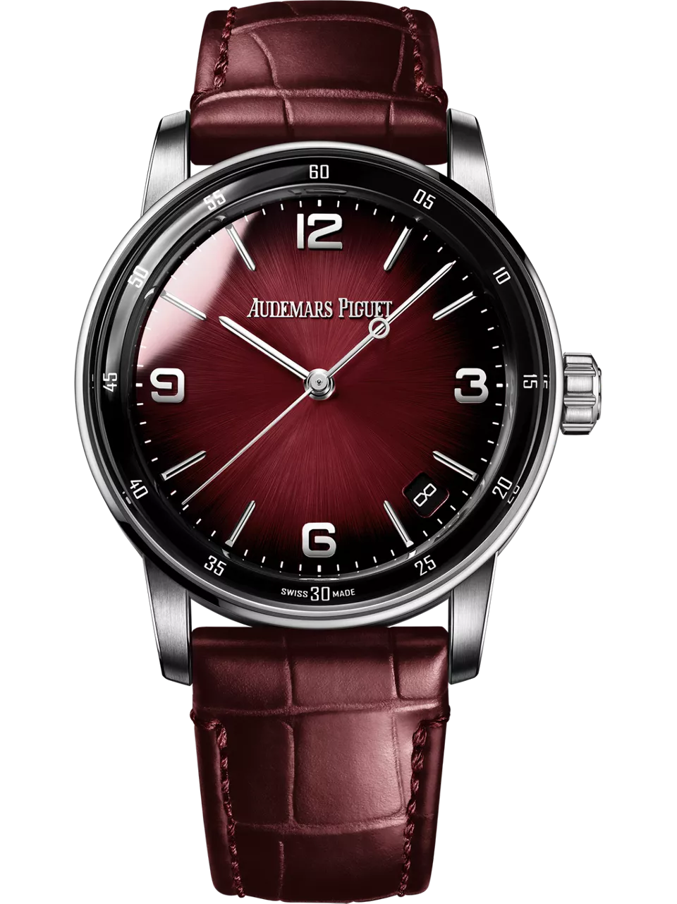 [15210BC.OO.A068CR.01] CODE 11.59 Automatic White Gold / Burgundy