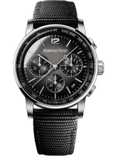 [26393NB.OO.A002CA.01] CODE 11.59 Chronograph Selfwinding White Gold / Ceramic / Grey / Fabric