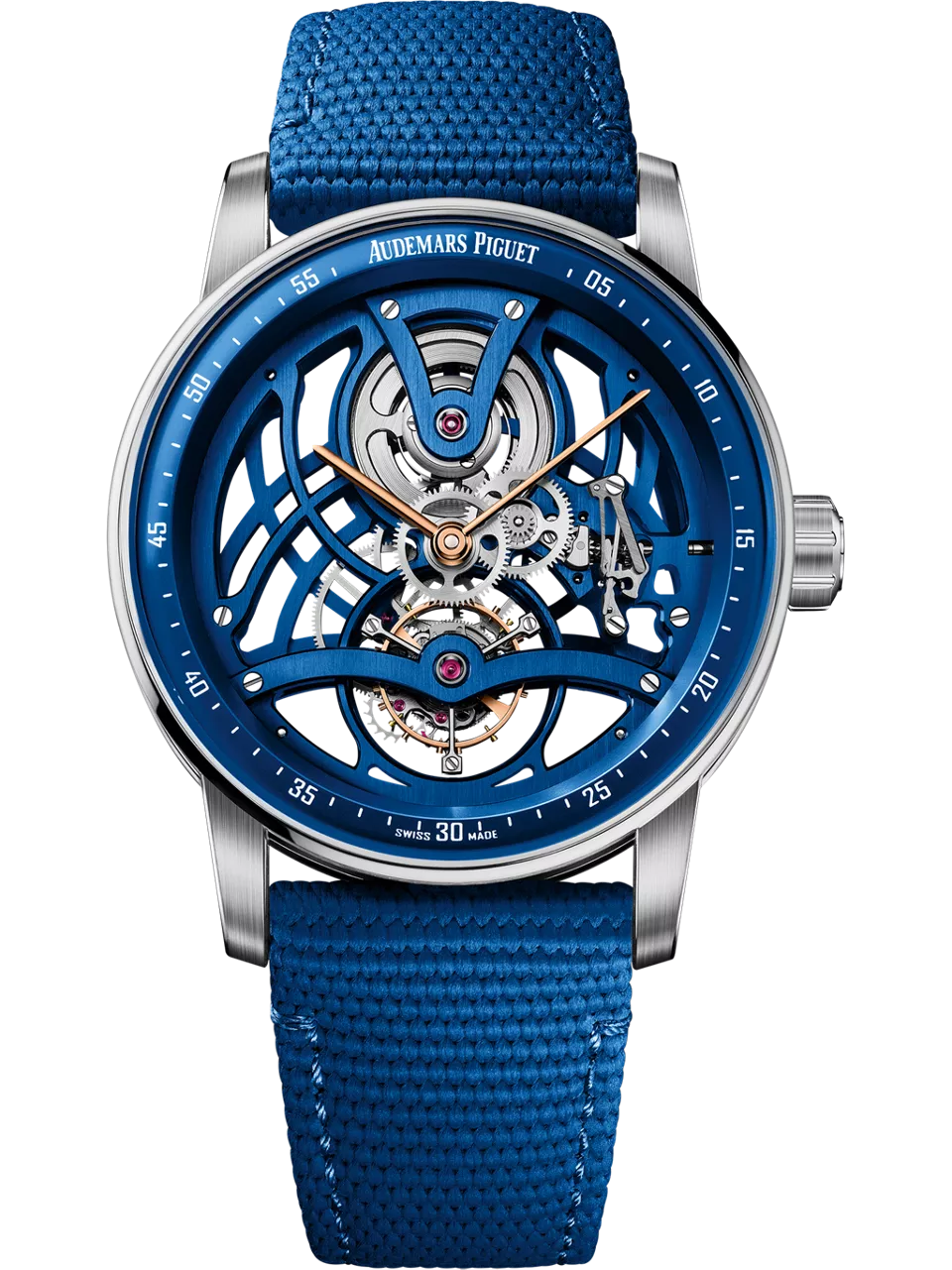 [26600NB.OO.D346KB.01] CODE 11.59 Tourbillon Openworked White Gold / Blue Ceramic / Blue