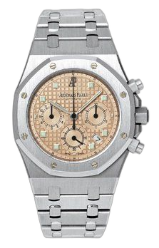 [25960BC.OO.1185BC.02] Royal Oak 25960 Chronograph White Gold / Salmon