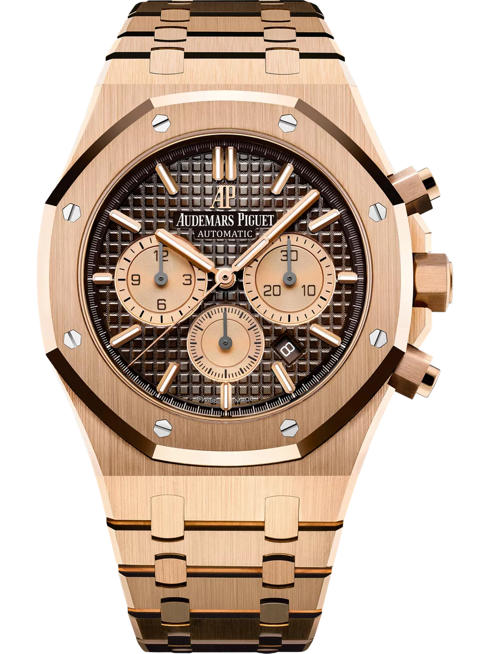 [26331OR.OO.1220OR.02] Royal Oak Chronograph 41 Pink Gold / Brown