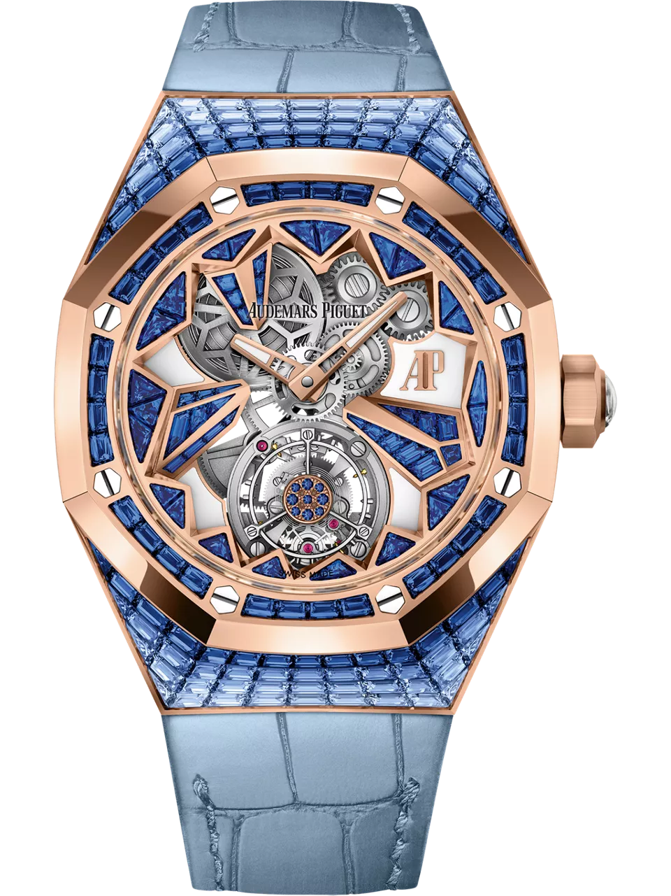 [26228OR.SS.D314CR.01] Audemars Piguet Royal Oak Concept Flying Tourbillon Pink Gold / Baguette Sapphire