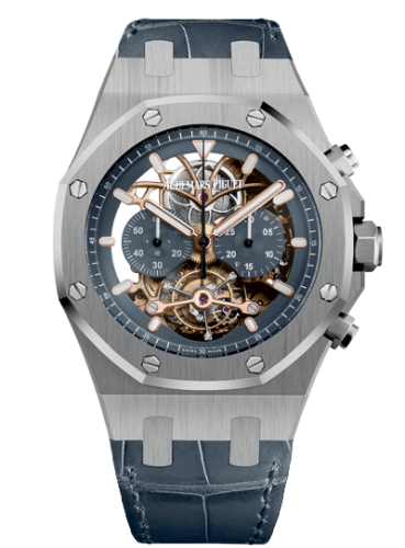 [26347PT.OO.D315CR.01] Royal Oak Tourbillon Chronograph Openworked Platinum