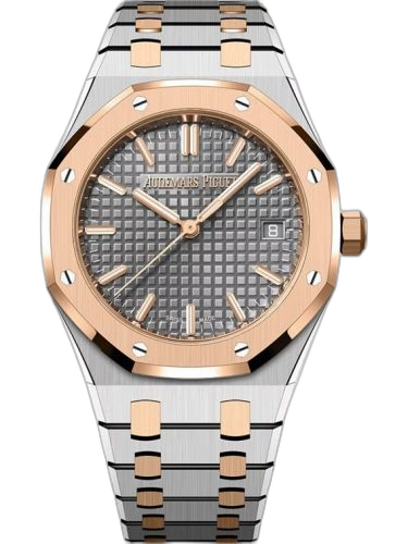 [77450SR.OO.1361SR.03] Royal Oak Selfwinding 34 Stainless Steel - Pink Gold / Grey / Bracelet