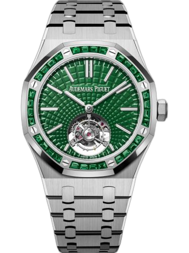 [26532IC.EE.1220TI.01] Royal Oak Self-Winding Flying Tourbillon Titanium / Emerald / Green