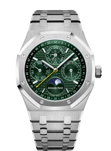 [26606ST.OO.1220ST.01] Royal Oak Perpetual Calendar 41 Stainless Steel / Green / Unique Timepieces