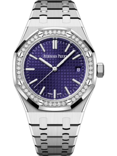 [15551BC.ZZ.1356BC.02] Royal Oak Selfwinding 37 White Gold - Diamond / Purple