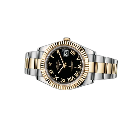 [116333-0003] Datejust II Rolesor Black Roman