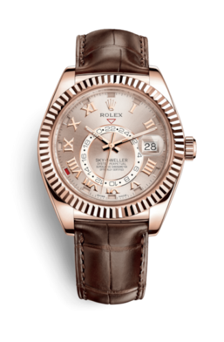[326135-0004] Sky-Dweller Everose / Sundust / Alligator