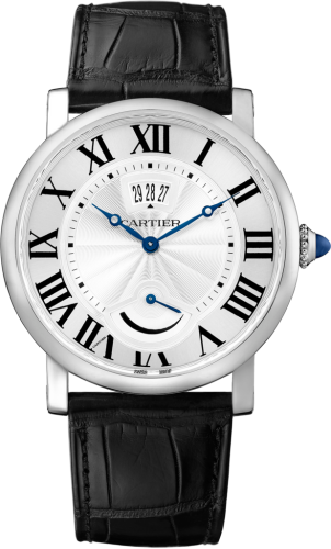 [W1556369] Rotonde de Cartier Calendar Aperture and Power Reserve Stainless Steel / Silver