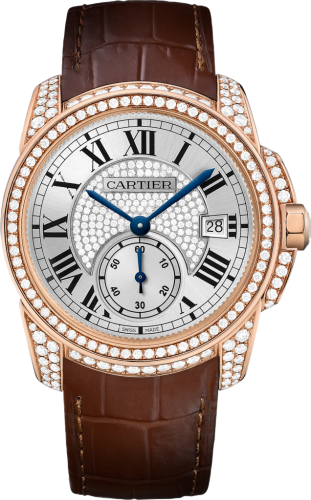 [WF100015] Calibre de Cartier 38 Pink Gold / Silver / Full Diamond