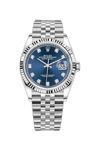 [126234-0037] Datejust 36 Stainless Steel / Fluted / Blue-Diamond / Jubilee