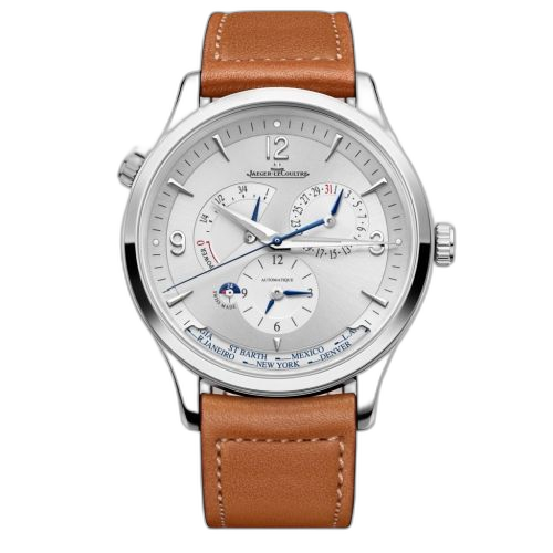 [4128420 (aka: Q4128420)] Master Control Geographic Stainless Steel / Silver / Calf
