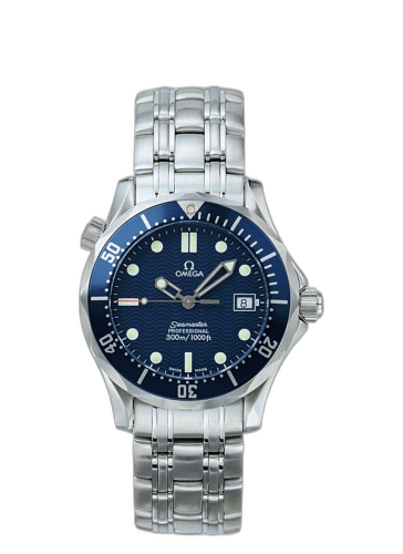 [2561.80.00] Seamaster Diver 300M Quartz 36.25 Stainless Steel / Blue / Bracelet