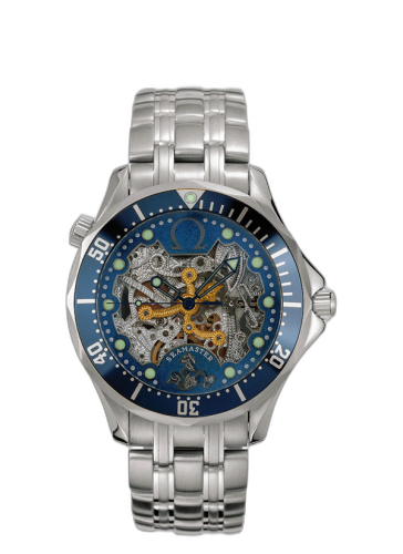 [2934.80.00] Seamaster Diver 300M Automatic 41 White Gold / Skeleton / Bracelet / 50th Anniversary