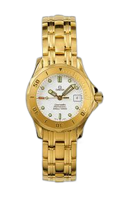 [2182.20.00 (aka: 21822000)] Seamaster Diver 300M Quartz 28 Yellow Gold / White / Bracelet