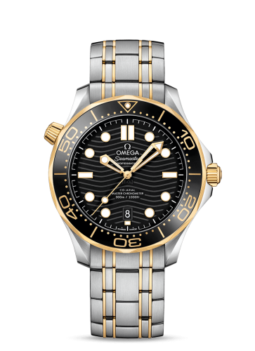 [210.20.42.20.01.002 (aka: 21020422001002)] Seamaster Diver 300M Master Co-Axial 42 Stainless Steel / Yellow Gold / Black / Bracelet