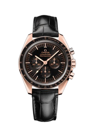 [310.63.42.50.01.001 (aka: 31063425001001, 7612586306815)] Speedmaster Professional Moonwatch 3861 Sedna Gold / Black / Alligator