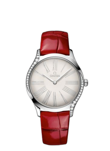 [428.18.36.60.02.001] De Ville Trésor 36 Stainless Steel / Silver - Roman / Alligator