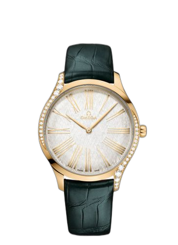 [428.58.39.60.02.001 (aka: 42858396002001)] De Ville Trésor 39 Moonshine Gold / Silver Silk / Alligator