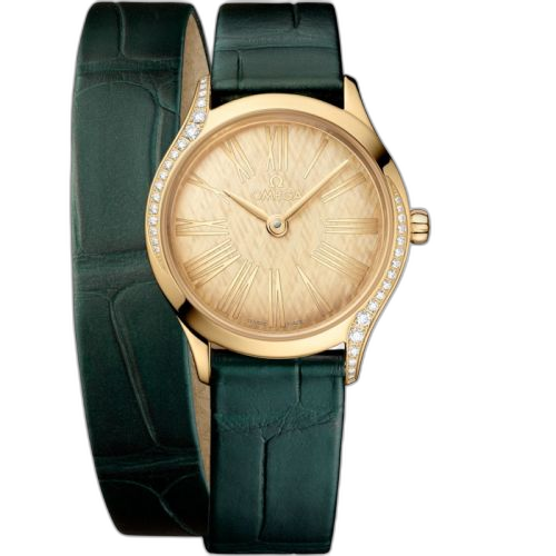 [428.58.26.60.99.002 (aka: 42858266099002)] Mini Trésor Quartz 26 Moonshine Gold - Diamond / Moonshine Gold / Double Tour