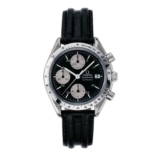 [3811.50.01 (aka: ST 175.0043, 38115001)] Speedmaster Date 39 Stainless Steel / Black - Silver