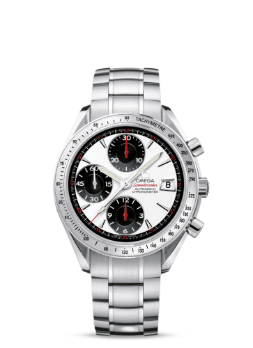 [3211.31.00 (aka: 32113100)] Speedmaster Date 40 Stainless Steel / Panda / Bracelet
