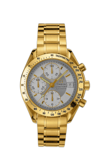 [3113.30.00] Speedmaster Date 39 Yellow Gold / Silver / Bracelet