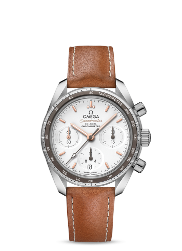 [324.32.38.50.02.001 (aka: 32432385002001)] Speedmaster Co-Axial 38 Stainless Steel / Silver / Strap