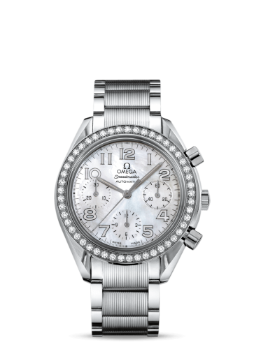 [3535.70.00 (aka: 35357000)] Speedmaster Reduced Ladies Stainless Steel / Diamond / MOP-Silver / Bracelet