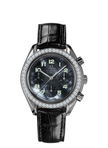 [3815.73.31] Speedmaster Reduced Ladies Stainless Steel / Diamond / Blue MOP