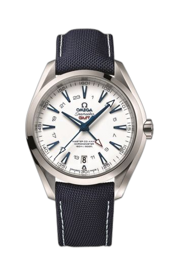 [231.92.43.22.04.001 (aka: 23192432204001)] Seamaster Aqua Terra 150M Co-Axial 43 GMT Titanium / White / GoodPlanet